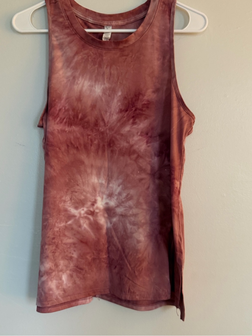 RBX Mauve Tie-Dye Sleeveless Tank Top